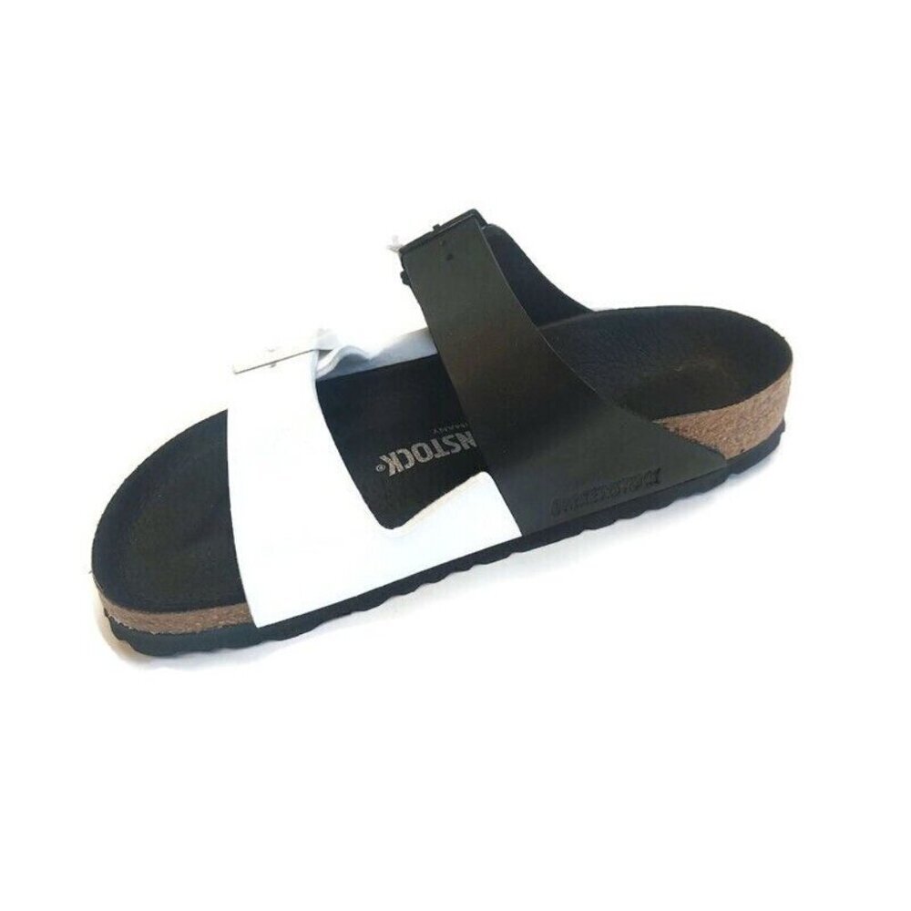 Birkenstock Arizona Split Birko-Flor Sandals Womens Size 5 Black White EU 36 - Picture 4 of 10